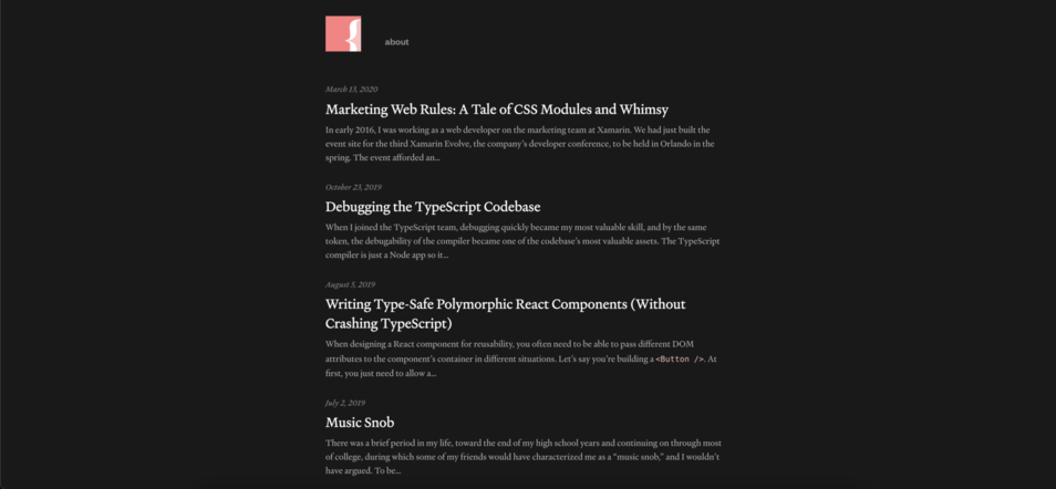 Screenshot of https://blog.andrewbran.ch