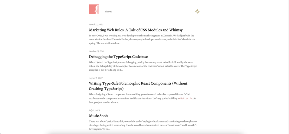 Screenshot of https://blog.andrewbran.ch